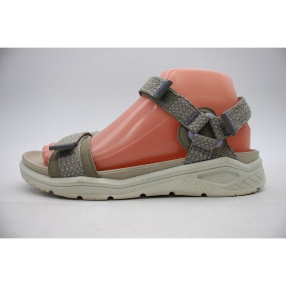 ECCO X-Trinsic Women's Size 37 Sandals Flat Green White Open Toe Outdoor - Picture 4 of 9